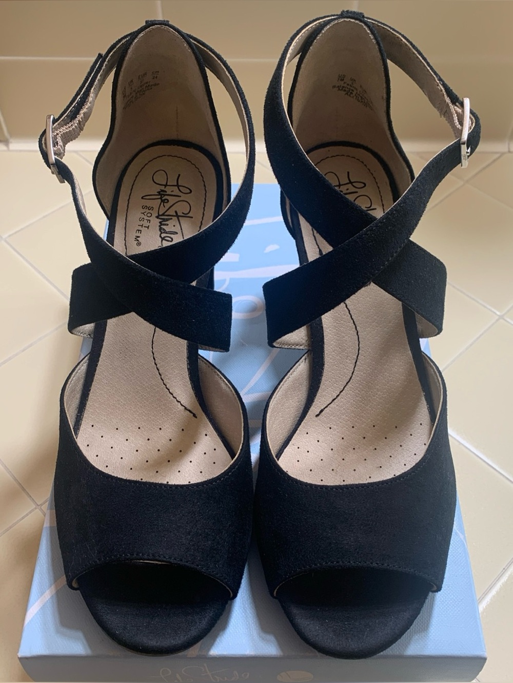 LifeStride Allison Black Heels Size 7M Women’s Dress Shoes Comfort Soft System